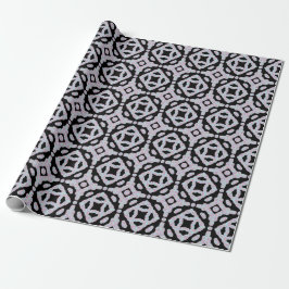 Pastelkleurige kronkelige schijven symmetrisch pat cadeaupapier