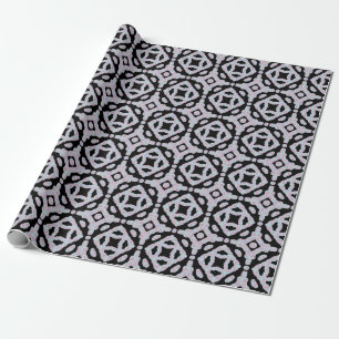 Pastelkleurige kronkelige schijven symmetrisch pat cadeaupapier