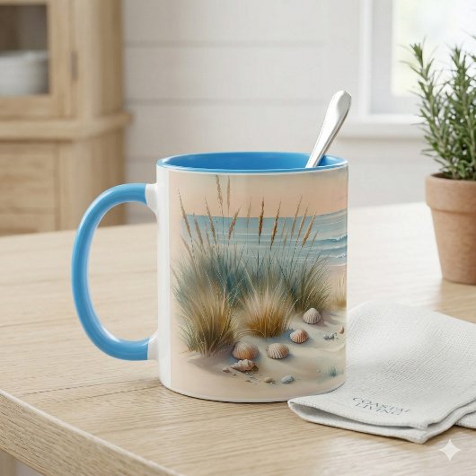 Pastelkleurige Kustduinen Aquarel Mok