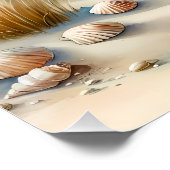 Pastelkleurige Kustduinen Aquarel Perfect Poster (Hoek)