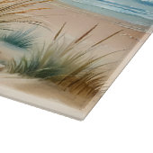 Pastelkleurige Kustduinen Aquarel Snijplank (Hoek)