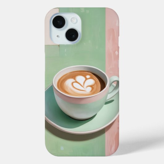 Pastelkleurige Latte Case-Mate iPhone Case (Achterkant)