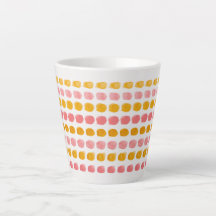 Pastelkleurige Latte Mok – Kleurrijk en Stijlvol