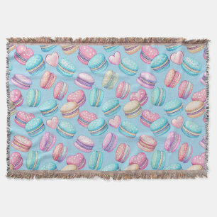 Pastelkleurige Macaron Worpdeken Deken
