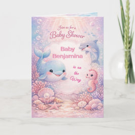Pastelkleurige onder de zee baby shower meisje oce