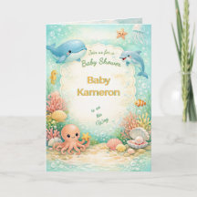 Pastelkleurige "Onder de Zee" Baby Shower Neutrale