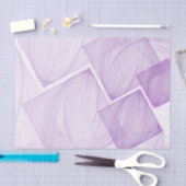 Pastelkleurige Paarse geometrische vierkante decou Tissuepapier (Craft)