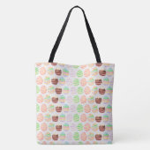 PASTELKLEURIGE PAASEIEREN TOTE BAG (Achterkant)