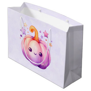 Pastelkleurige Pompoen met Sterren Zachte Droomste Groot Cadeauzakje