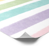 Pastelkleurige regenboogposter poster (Hoek)