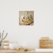 Pastelkleurige Schachbrettroos Poster (Keuken)