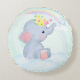 PASTELKLEURIGE SCHATTIGE BABY OLIFANT ROND KUSSEN