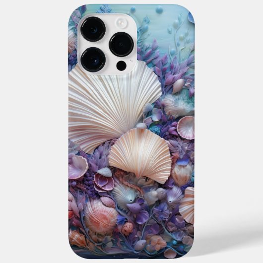 PASTELKLEURIGE SCHELPEN IN EEN HELDERE OCEAAN Case-Mate iPhone CASE (Achterkant)