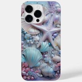 PASTELKLEURIGE SCHELPEN IN EEN HELDERE OCEAAN Case-Mate iPhone 14 PRO MAX HOESJE