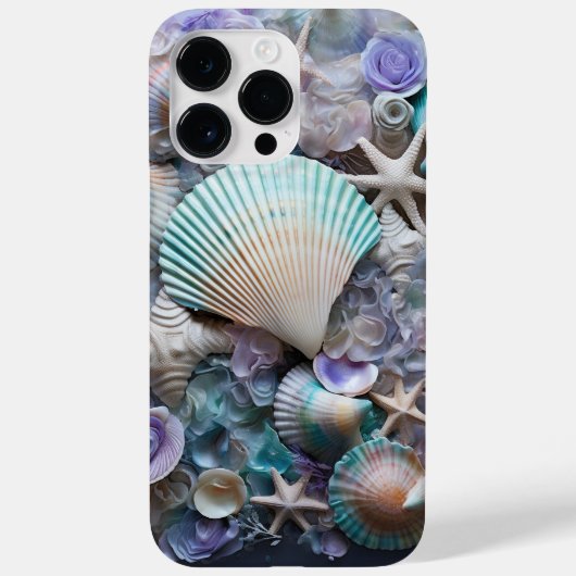 PASTELKLEURIGE SCHELPEN IN EEN HELDERE OCEAAN Case-Mate iPhone CASE (Achterkant)