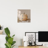Pastelkleurige Stip Pompoen Poster (Thuiskantoor)