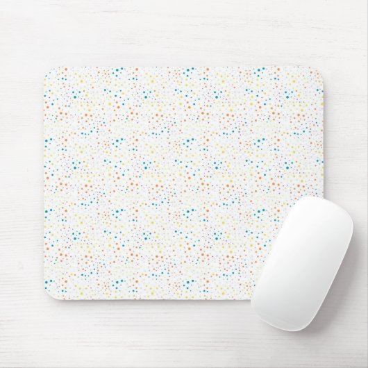 pastelkleurige stippen muismat (Met muis)