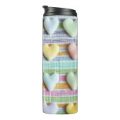 PASTELKLEURIGE STREPEN EN VALENTIJN HARTEN THERMOSBEKER (Geroteerd rechts)