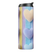 PASTELKLEURIGE STREPEN EN VALENTIJN HARTEN THERMOSBEKER (Gedraaid links)