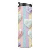 PASTELKLEURIGE STREPEN EN VALENTIJN HARTEN THERMOSBEKER (Geroteerd rechts)