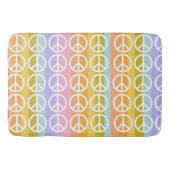 PASTELKLEURIGE VREDESSYMBOLEN BADMAT (Voorkant)