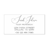Pastelkleurige waterverf zelfinkende stempel (Design)