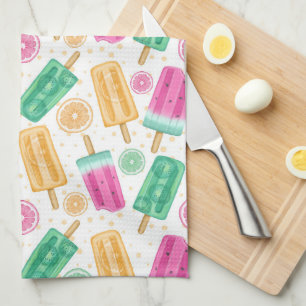 PASTELKLEURIGE ZOMERKIEZELTJES & FRUIT THEEDOEK