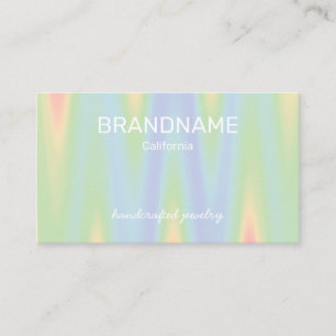 Pastelkleurverloop Ombre Chevron Logo Sjabloon Visitekaartje