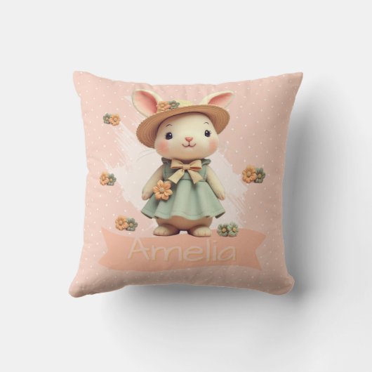 pastelkonijn kussen (Achterkant)