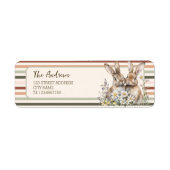 pastelkonijnengestreepte bron etiket (Voorkant)