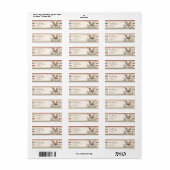 pastelkonijnengestreepte bron etiket (Full Sheet)