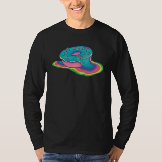 Pastelkrijt Regenboog Donut T-shirt (Voorkant)