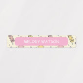 Pastelkrijtpatroon kleurcodering labels (Design 1)