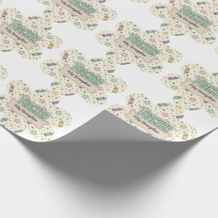 Pastelkrijtpatroon voor waardering voor leraren cadeaupapier