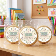 Pastelkrijtpatroon voor waardering voor leraren