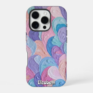 Pastelkrullen creëren kalme golven iPhone 16 pro hoesje