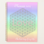 Pastell Mandala Love Silver planner (Voorkant)