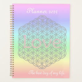 Pastell Mandala Love Silver planner