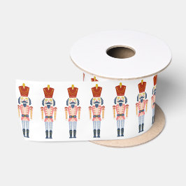 Pastell Nutkraker Holiday Satin Ribbon Satijnen Lint