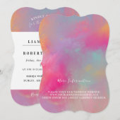 Pastell Passion Invitations Kaart (Voorkant / Achterkant)