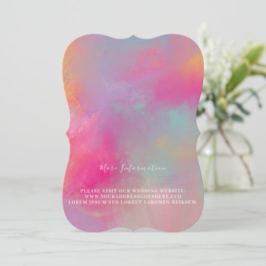 Pastell Passion Invitations Kaart (Staand voorkant)
