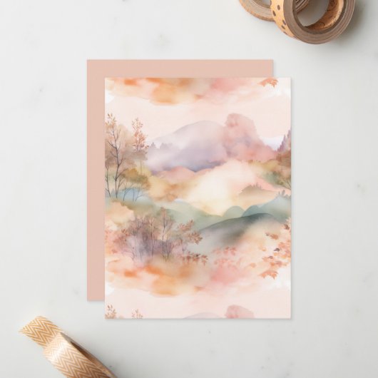 Pastelland Notitiekaartje (Voorkant / Achterkant in situ)