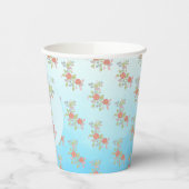 pastellblumen papieren bekers (Links)