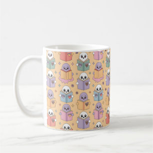 Pastellezing Retro Ghosts Patroon Koffiemok