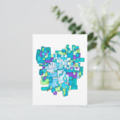 Pastellfarbene Endlose Quadratische Gelassenheit  Bedankkaart (Staand voorkant)