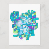 Pastellfarbene Endlose Quadratische Gelassenheit Feestdagenkaart (Voorkant)