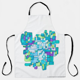 Pastellfarbene Endlose Quadratische Gelassenheit  Schort