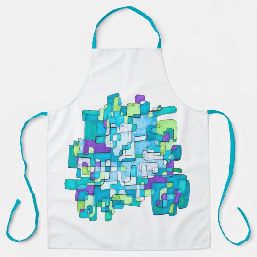 Pastellfarbene Schürze Schort (Voorkant)