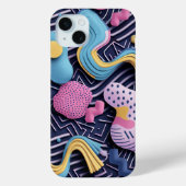 Pastellijnen met afgeronde vormen Case-Mate iPhone case (Achterkant)