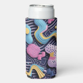 Pastellijnen met afgeronde vormen seltzer blikjeskoeler (Seltzer Achterkant)